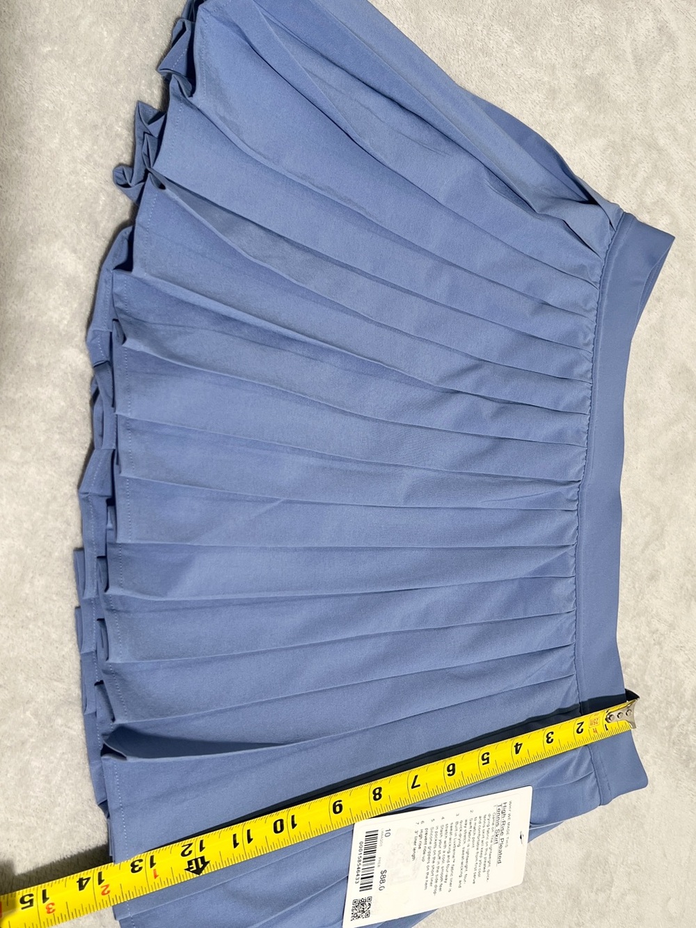 NWT!! Lululemon High-Rise Pleated Tennis Skirt Color Prep Blue. Size 10!! - Picture 15 of 16